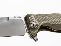 Нож складной LionSteel SR11 B (BRONZE), сталь Uddeholm Sleipner® Satin, рукоять титан по технологии Solid®, бронзовый