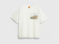 Футболка с географическим принтом O'STIN х Экспедиция, Белый