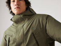 Мужская короткая парка Lacoste с мехом