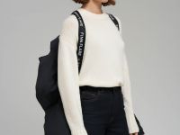 Пуховое полупальто с поясом приталенного силуэта