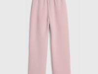 Широкие трикотажные брюки для девочек, Розовый