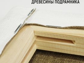 Холст на подрамнике грунт масляный Таир 30x30 см, 480 г лен