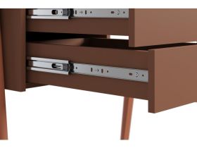 Письменный стол Бревор-3 120x60 Дуб Барбера/Терракотовый