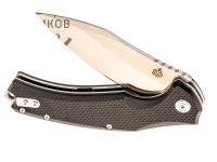 Раскладной нож QSP Snipe, сталь D2, рукоять черный G10