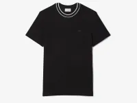 Мужская Футболка Lacoste с воротником в полоску из эластичного хлопка