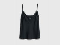 Топ с кружевом, Черный