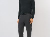 Базовый джемпер с высоким воротником, Серый