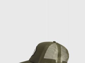 Бейсболка с патчем и сеткой, Зеленый