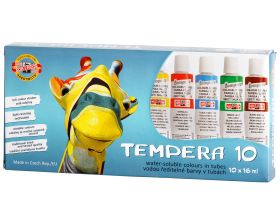 Набор гуаши Koh-i-Noor "TEMPERA" 10 цв*16 мл, в картонной коробке