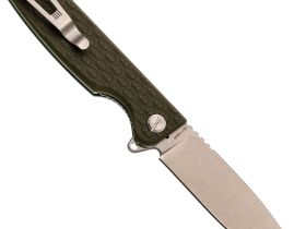 Складной нож Daggerr Dopey olive SW DL, сталь 8Cr14MoV, рукоять FRN