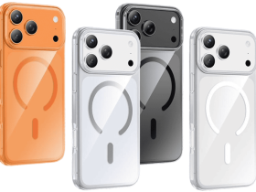 Чехол-накладка Keephone X-Crystal MagSafe для Apple iPhone 17 Pro пластиковый (прозрачно-оранжевый)