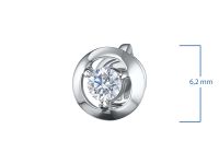 Пусеты из серебра э0612пс10090300