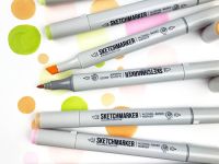 Наборы маркеров Sketchmarker Basic set 12, Базовые оттенки сет (12 маркеров + сумка органайзер)