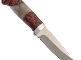 Нож Ланцет, сталь 95х18, рукоять кап клена/акрил