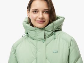 Женская парка Lacoste с капюшоном