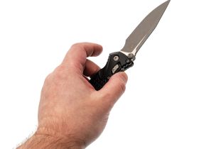 Складной нож Microtech SOCOM Elite Ram-Lok Apocalyptic, сталь M390MK, рукоять Black Frag Aluminium