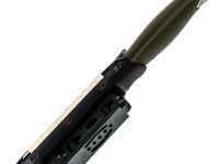 Туристический нож Kizer Polaris, сталь 1095, рукоять G10, зеленый/черный