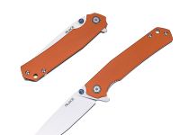 Нож складной Ruike P801-J, сталь 14C28N, рукоять G10, оранжевый