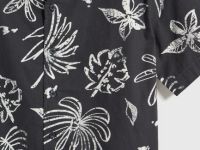 Рубашка с принтом для мальчиков, Серый