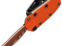 Туристический нож Kizer Evenki 2, сталь AEB-L, рукоять Black/Orange G10