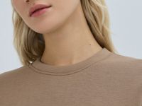 Футболка оверсайз с принтом, Бежевый