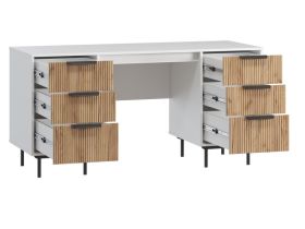 Письменный стол Леванте-1 158x60 Белый/Черный