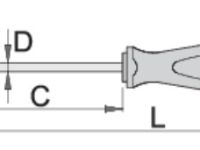 Отвертка шлицевая Unior 605TBI (0,4 х 2,5 х 60)
