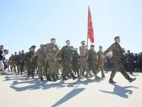 В Якутске состоялось военно-патриотическое шествие в честь 80-летия Победы