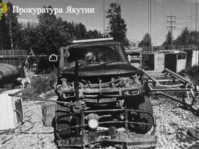 В Якутии сторож угнал автомобиль Toyota Land Cruizer и устроил ДТП