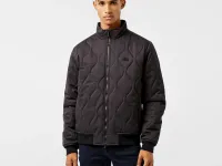 Мужская стёганая куртка Lacoste с высоким воротом