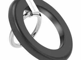 Магнитный держатель-кольцо Keephone MagSnap Easy Grip для Apple iPhone (черный)