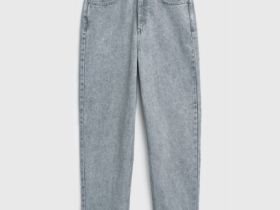 Джинсы Mom, Серый