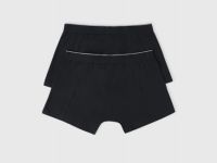 Базовые трусы-транки, 2 шт., Черный