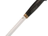 Нож Финка, сталь M390, рукоять микарта, черный
