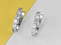 Серьги из белого золота э4712сг03142100