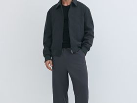 Куртка из пальтовой ткани, Серый