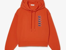 Женская толстовка Lacoste свободного кроя с капюшоном