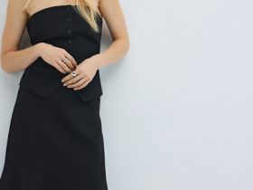 Топ-корсет, Черный