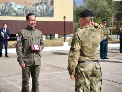 В Якутске встретили росгвардейцев, вернувшихся со спецоперации на Украине