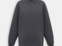 Толстовка из хлопка с отложным воротником