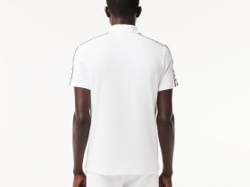 Мужское поло Lacoste с контрастной полосой