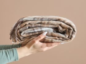 Плед Cellule, бежевый