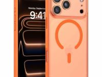 Чехол-накладка KWI-NI Iceguard Magsafe для iPhone 17 Pro пластиковый (оранжевый)