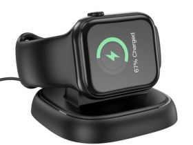 Беспроводное зарядное устройство Hoco (CW44) Wireless Charger (5V/1A) для Apple Watch (черный)