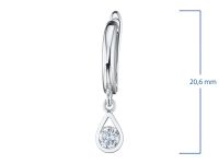 Серьги из белого золота с бриллиантами э0901сг12200201