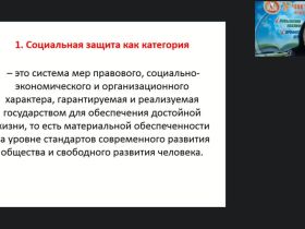 Международный вебинар "Теоретические основы социальной защиты населения"