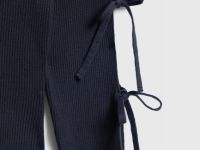 Вязаный джемпер с бантами для девочек, Синий