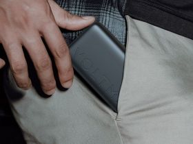 Внешний аккумулятор VOLTME Hypercore Trio, 10000 мАч, QC4+,кабель темно-серый