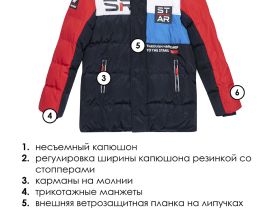 Куртка текстильная с полиуретановым покрытием для мальчиков