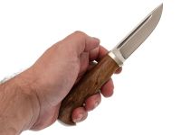 Нож Финка-100, сталь N690, рукоять карельская береза